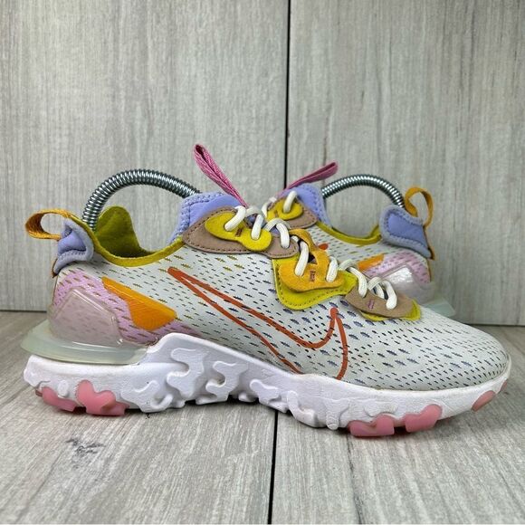 Nike React Vision White Running Athletic Sneaker Shoe ci7523-003 Women Size 7.5 - Picture 4 of 10